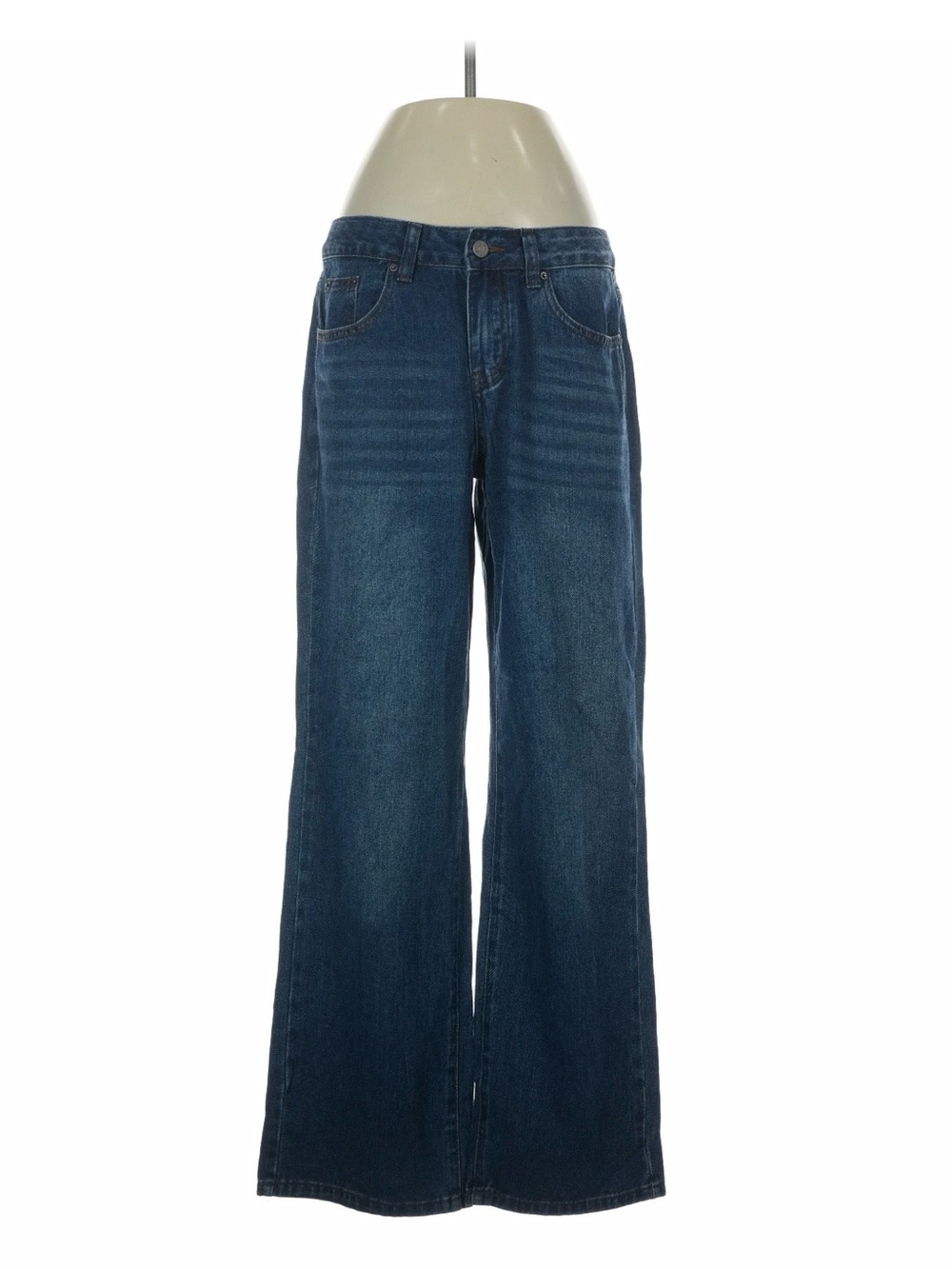 Gaiety Wide-Leg Jeans in Dark Blue Size Small